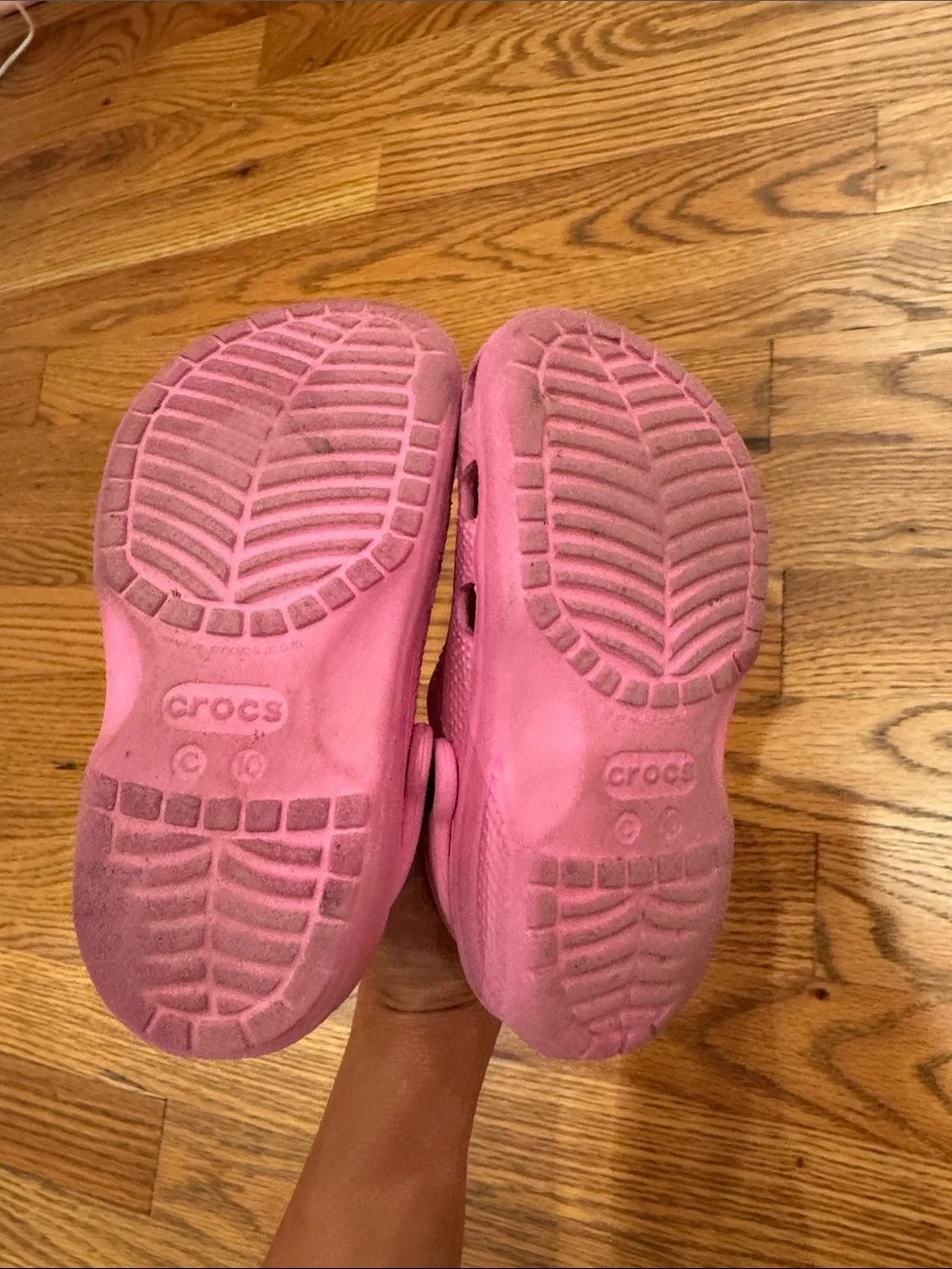 CROCS Kids Pink Classic Clog Sandals
